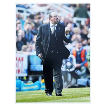 Signed Rafael Benitez Poster Photo - Newcastle United Autograph