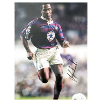 Signed Les Ferdinand Poster Photo - Newcastle United Icon Autograph