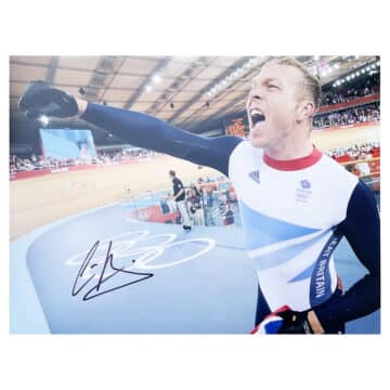 Signed Chris Hoy Poster Photo - Team GB Icon Autograph