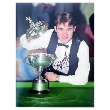 Signed Stephen Hendry Poster Photo - Snooker World Champion Icon