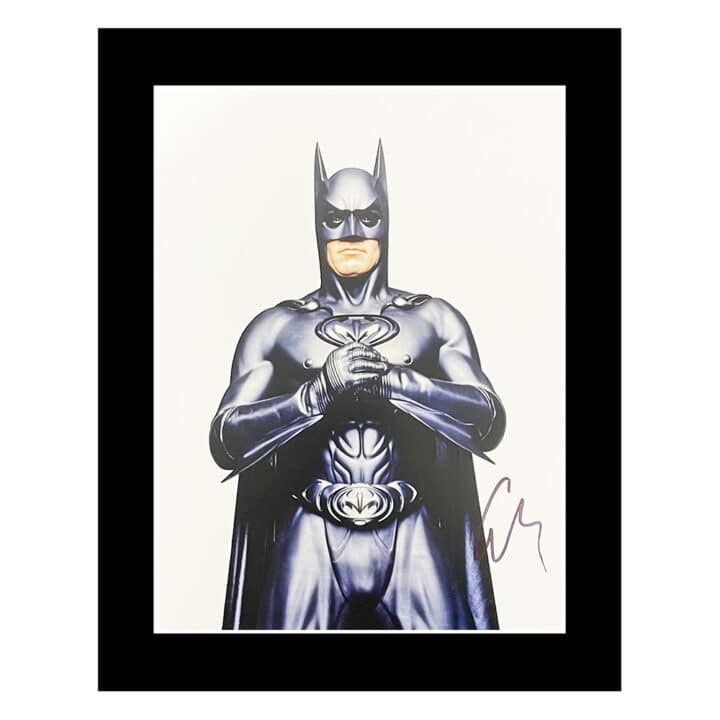 Signed George Clooney Photo Display - 12x10 Batman Icon