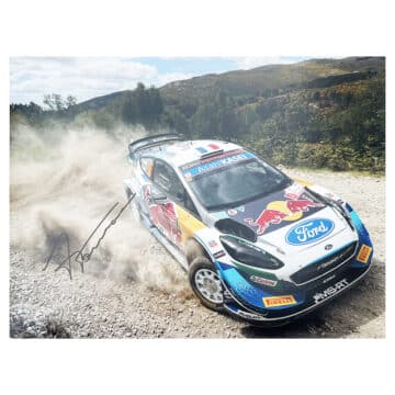 Signed Adrien Fourmaux Poster Photo - Rally Car Icon Autograph