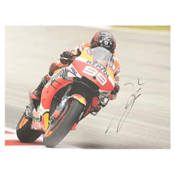 Signed Jorge Lorenzo Poster Photo - Moto GP Autograph