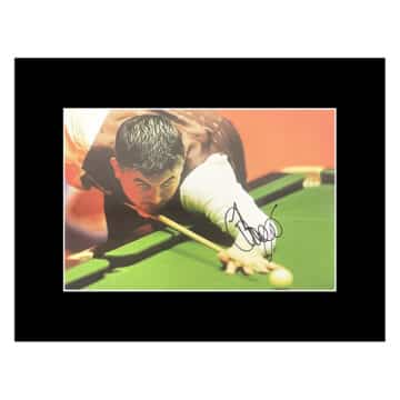 Signed John Parrott Photo Display - 16x12 Snooker Autograph