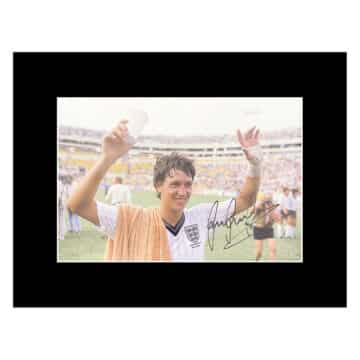 Signed Gary Lineker Photo Display - 16x12 England Icon Autograph