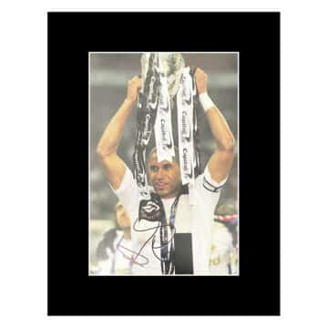 Signed Ashley Williams Photo Display - 16x12 League Cup Winner 2013