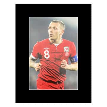 Signed Craig Bellamy Photo Display - 16x12 Wales Icon Autograph