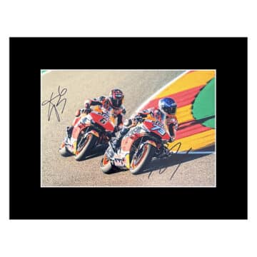 Signed Alex Marquez & Stefan Bradl Photo Display - 16x12 Moto GP Icons