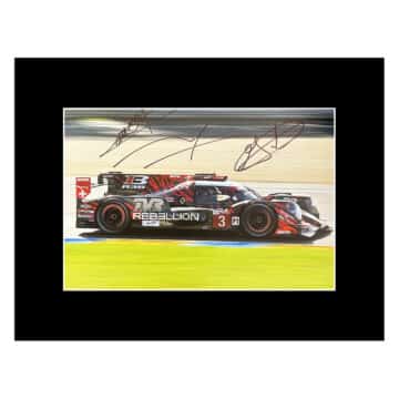 Signed Beche, Menezes & Laurent Photo Display - 16x12 Endurance Racing Icons