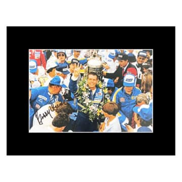 Signed Bobby Unser Photo Display - 16x12 Motor Racing Icon Autograph