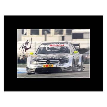 Signed Bernd Schneider Photo Display - 16x12 Motor Racing Icon Autograph