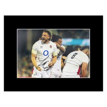 Signed Johnny Hill Photo Display - 16x12 England Rugby Icon 3