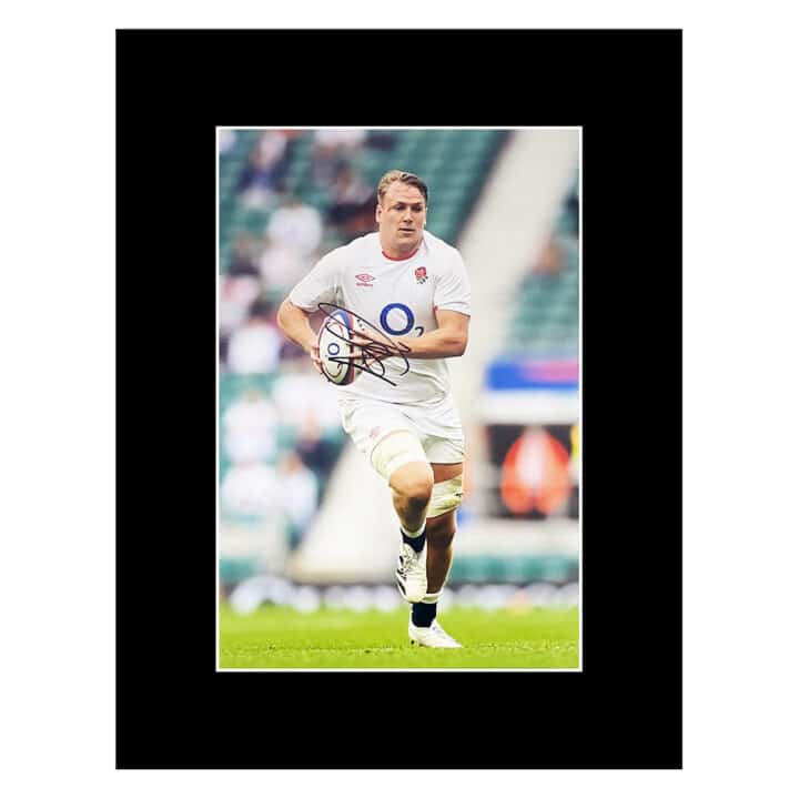 Signed Alex Dombrandt Photo Display - 16x12 England Rugby Icon 2