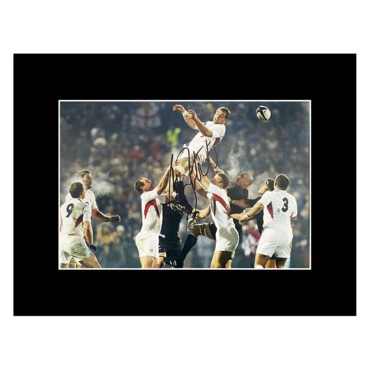 Signed Steve Borthwick Photo Display - 16x12 England Rugby Icon 2