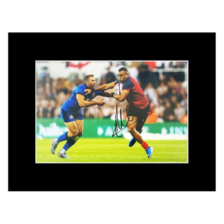 Signed Joe Marchant Photo Display - 16x12 England Rugby Icon 1