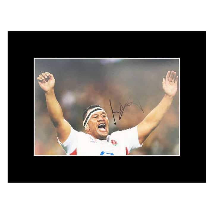 Signed Mako Vunipola Photo Display - 16x12 England Rugby Icon 1