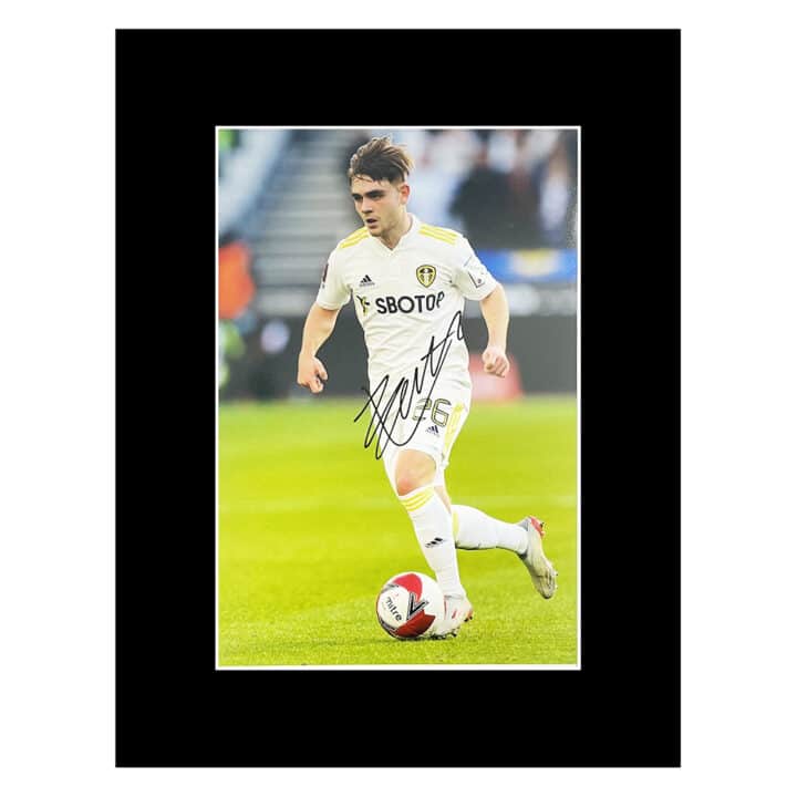 Signed Lewis Bate Photo Display - 16x12 Leeds Icon