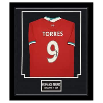 Signed Fernando Torres Jersey Framed - Liverpool FC Icon Shirt