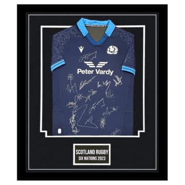 Signed Scotland Rugby Shirt Framed - Six Nations 2023