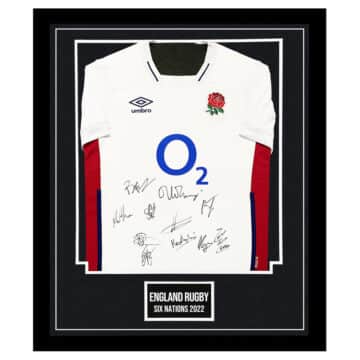 Signed England Rugby Jersey - Six Nations Squad