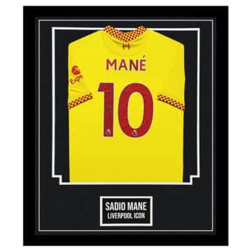 Signed Sadio Mane Shirt Framed - Liverpool FC Icon Jersey