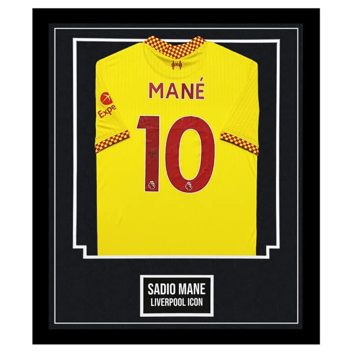 Signed Sadio Mane Shirt Framed - Liverpool FC Icon Jersey