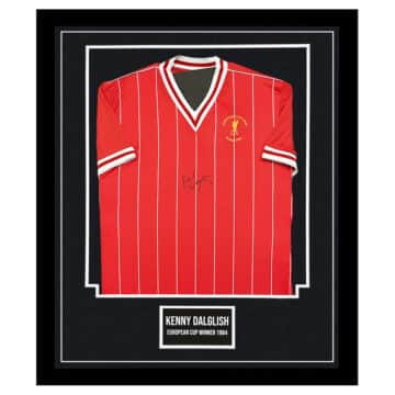 Signed Kenny Dalglish Shirt Framed - European Cup Winner 1984