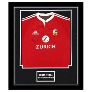 Signed Ronan O'Gara Shirt Framed - British & Irish Lions 2005 Jersey