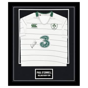 Signed Paul O'Connell Shirt Framed - Ireland Rugby Icon Jersey