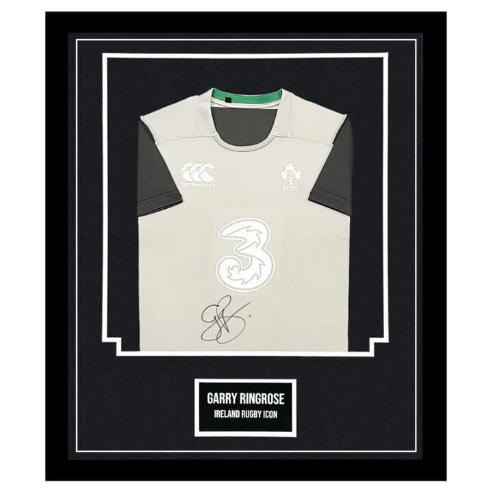 Signed Garry Ringrose Shirt Framed - Ireland Rugby Icon Jersey