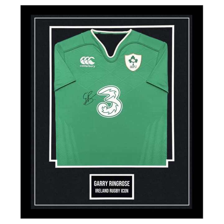 Signed Garry Ringrose Jersey Framed - Ireland Rugby Icon Shirt