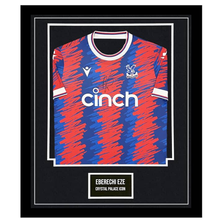 Signed Eberechi Eze Shirt Framed - Crystal Palace Icon Jersey