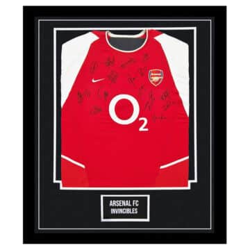 Signed Arsenal FC Shirt Framed - Invincibles Jersey