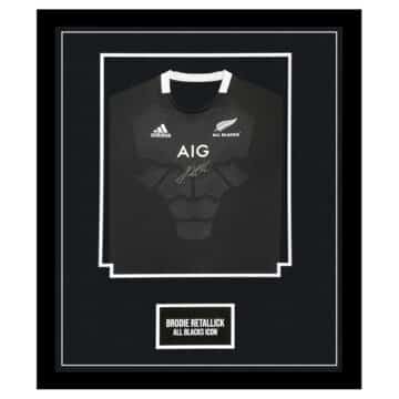 Brodie Retallick Signed Jersey Framed - New Zealand All Blacks Icon Shirt