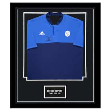 Antoine Dupont Signed Shirt Framed - France Rugby Icon Jersey