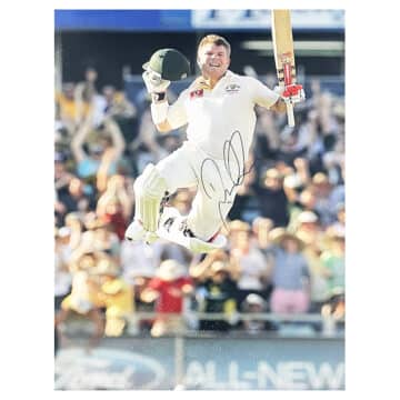 Signed David Warner Poster Photo - Australia Cricket Icon Autograph