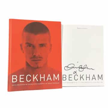 Signed David Beckham Book - My World Photography Autograph