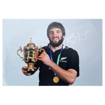 Signed Sam Whitelock Poster Photo - 18x12 Rugby World Cup Winner 2011