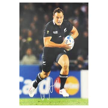 Signed Israel Dagg Poster Photo - 18x12 New Zealand Rugby Icon Autograph