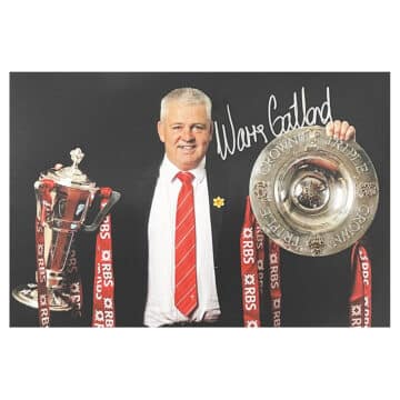 Warren Gatland Signed Poster Photo - 18x12 Six Nations Winner 2019 Icon