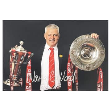 Warren Gatland Signed Poster Photo - 18x12 Six Nations Winner 2019