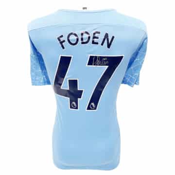 Signed Phil Foden Shirt - Premier League Winner 2021 Jersey