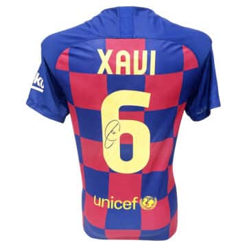 Xavi Signed Shirt - FC Barcelona Icon Autograph Jersey