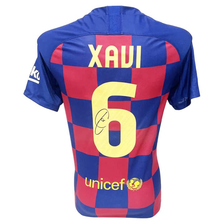 Xavi Signed Shirt - FC Barcelona Icon Autograph Jersey