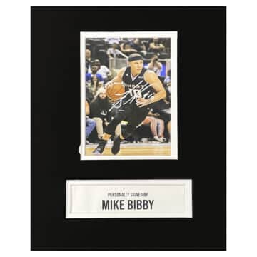 Signed Mike Bibby Photo Display - 10x8 NBA Icon