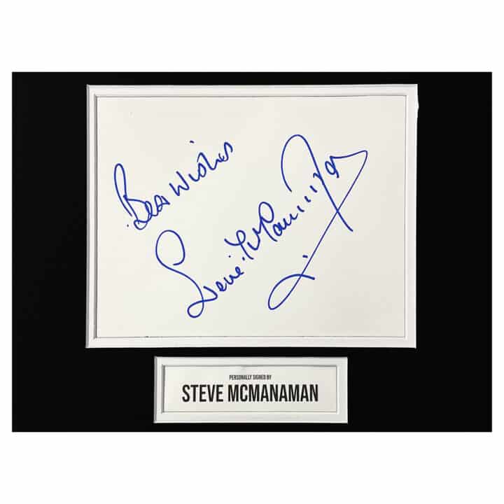 Signed Steve McManaman Display - 10x8 Liverpool Icon Autograph