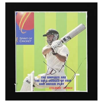 Signed Steve Waugh Display - 6x5 Australia Cricket Icon