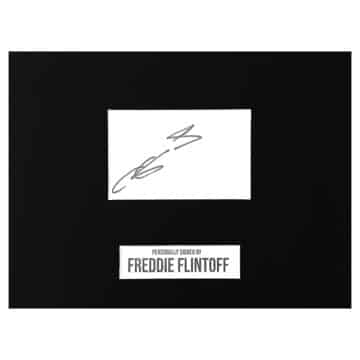 Signed Freddie Flintoff Display - England Cricket Icon