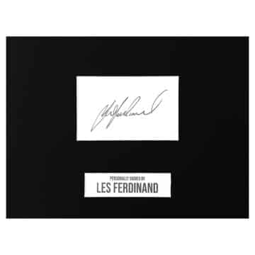 Signed Les Ferdinand Display - Newcastle United Icon Autograph