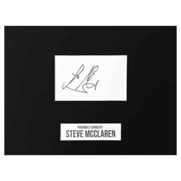 Signed Steve McClaren Display - Manchester United Icon Autograph